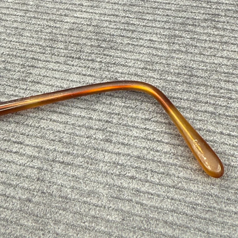 Vintage Amber Tortoiseshell Round Y2K Eyeglass Frames 54-18-145 Retro Panto Vtg‎
